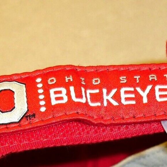 Ohio State Buckeyes University Reebok Mens Red Visor hat cap New Ncaa - Picture 4 of 4